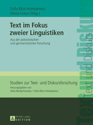 cover image of Text im Fokus zweier Linguistiken